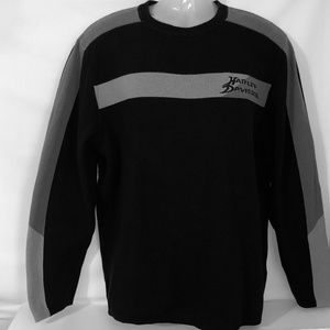Harley-Davidson Knit Crewneck Sweater black gray